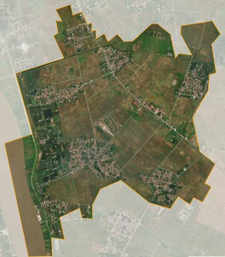 Bản đồ vệ tinh xã Độc Lập, Hưng Hà