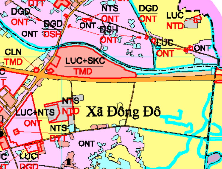 Bản đồ quy hoạch xã Đông Đô huyện Hưng Hà