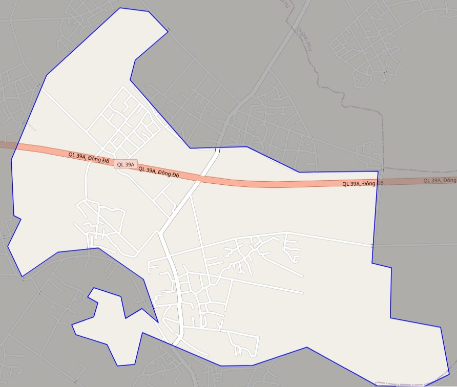Bản đồ giao thông xã Đông Đô, huyện Hưng Hà