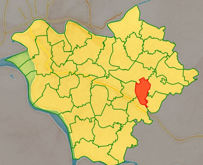 Bản đồ vị trí xã Hòa Bình, huyện Hưng Hà