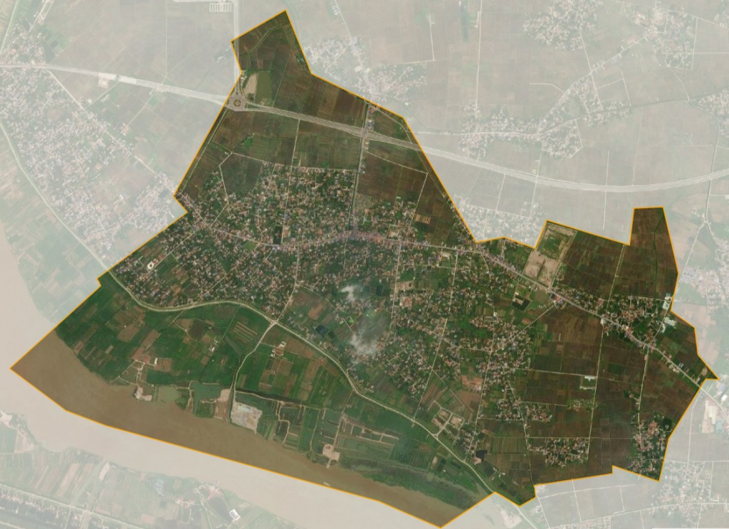 Bản đồ vệ tinh xã Hồng An, huyện Hưng Hà