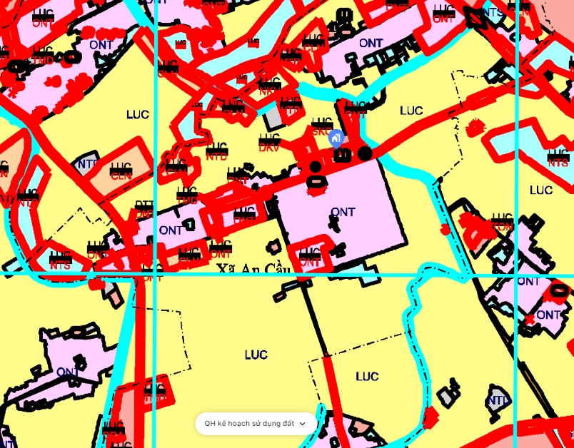 bản đồ quy hoạch huyện xã an cầu