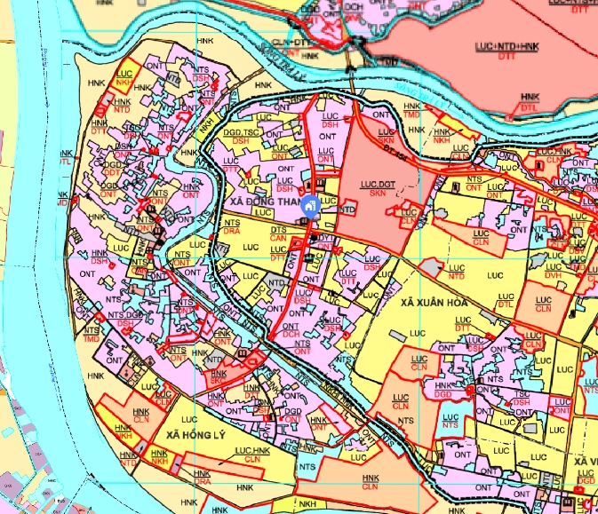 bản đồ quy hoạch huyện xã đông thành