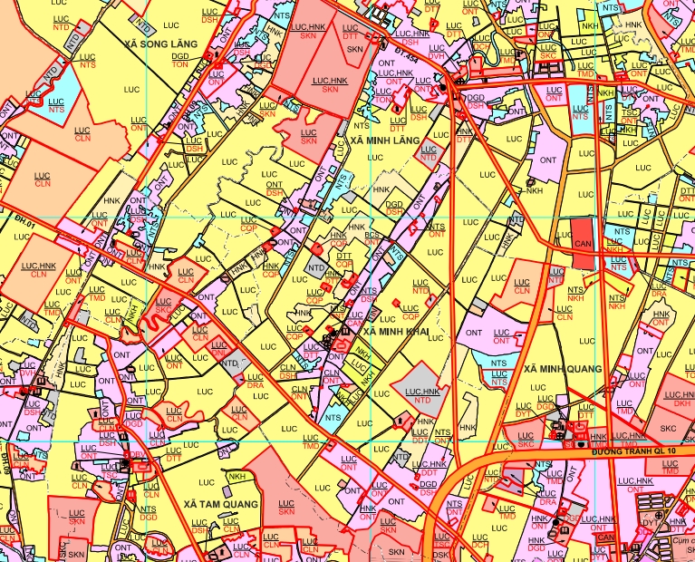 bản đồ quy hoạch huyện xã minh khai