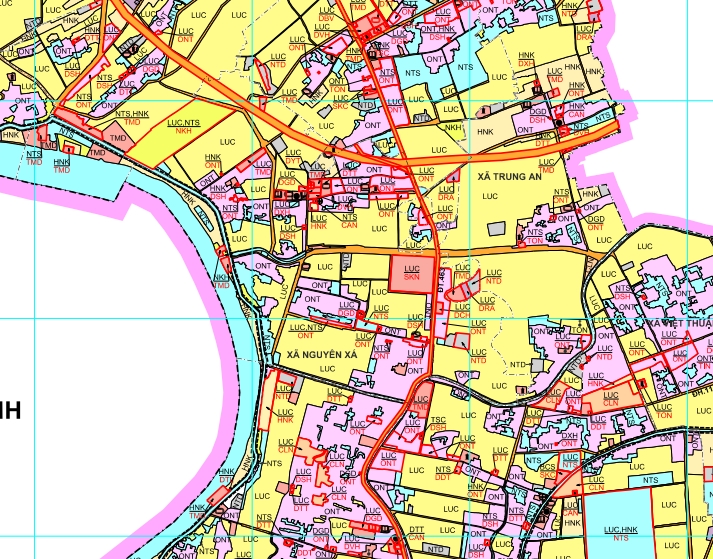 bản đồ quy hoạch huyện xã nguyên xá