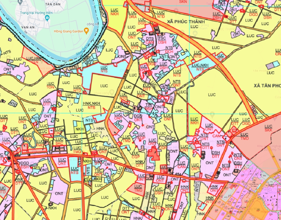 bản đồ quy hoạch huyện xã tân hòa