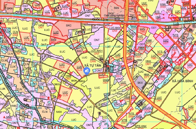 bản đồ quy hoạch huyện xã tự lập
