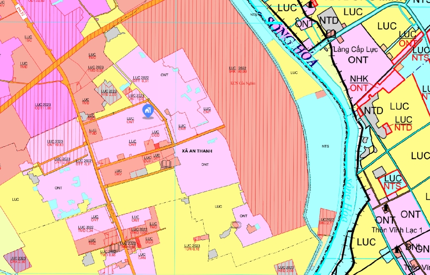 bản đồ xã An thanh huyện Quỳnh Phụ, Thái Bình