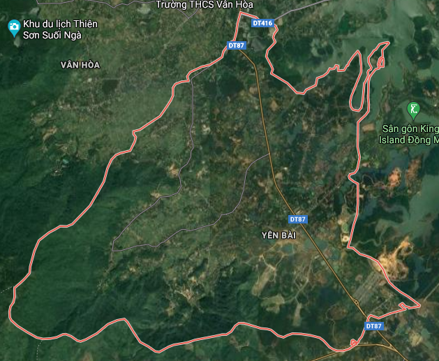 Xã Yên Bài trên bản đồ Google vệ tinh