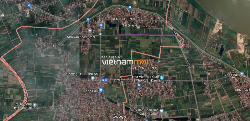 Bản đồ quy hoạch xã Thọ An, Đan Phượng, Hà Nội| Kế hoạch sử dụng đất 11 Hình ảnh thực địa trên Google vệ tinh