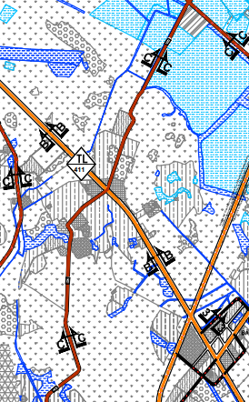 Bản đồ quy hoạch giao thông xã Phú Đông theo bản đồ quy hoạch chung xây dựng huyện Ba Vì đến năm 2030