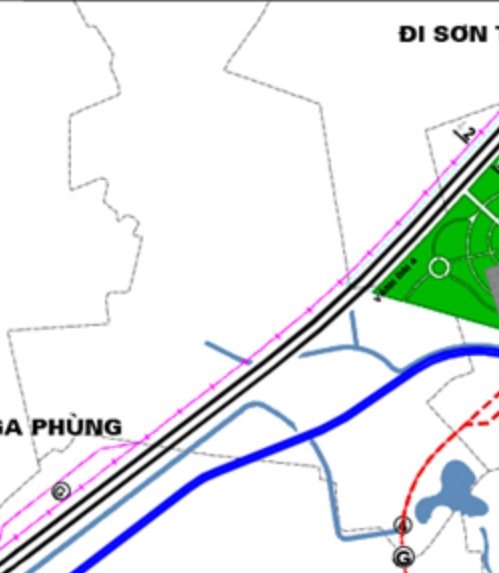 Bản đồ quy hoạch giao thông xã Hạ Mỗ theo bản đồ quy hoạch giao thông Phân khu GS
