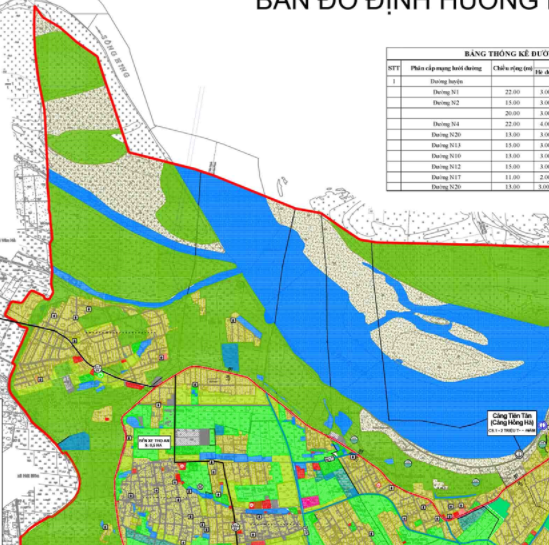 Bản đồ quy hoạch giao thông xã Trung Châu theo bản đồ quy hoạch chung xây dựng huyện Đan Phượng, thành phố Hà Nội đến năm 2030