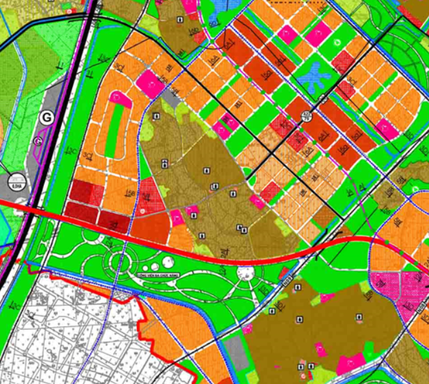 Bản đồ quy hoạch giao thông xã Tân Hội theo bản đồ quy hoạch chung xây dựng huyện Đan Phượng, TP Hà Nội đến năm 2030