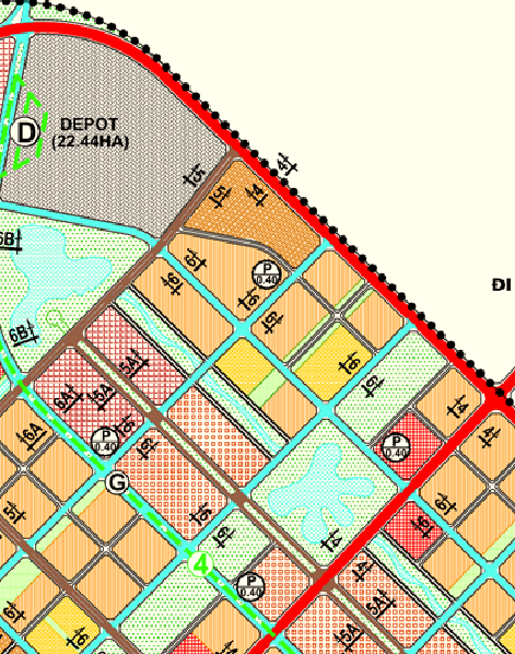 Bản đồ quy hoạch giao thông xã Liên Hà theo bản đồ quy hoạch giao thông Phân khu S1