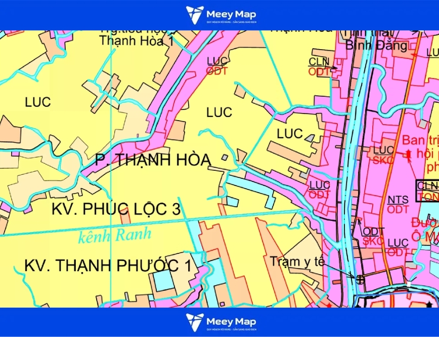 Bản đồ quy hoạch phường Thạnh Hoà, Quận Thốt Nốt, Cần Thơ 4 phường Thạnh Hòa
