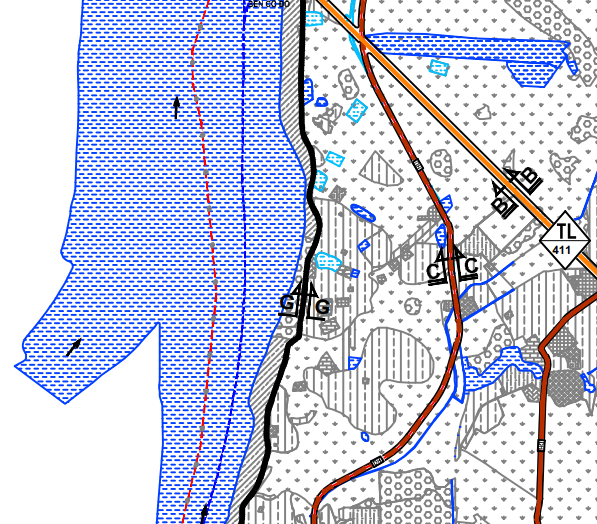 Bản đồ quy hoạch giao thông xã Phong Vân theo bản đồ quy hoạch chung xây dựng huyện Ba Vì đến năm 2030
