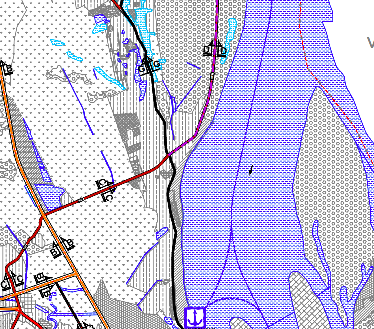 Bản đồ quy hoạch giao thông xã Phú Châu theo bản đồ quy hoạch chung xây dựng huyện Ba Vì đến năm 2030
