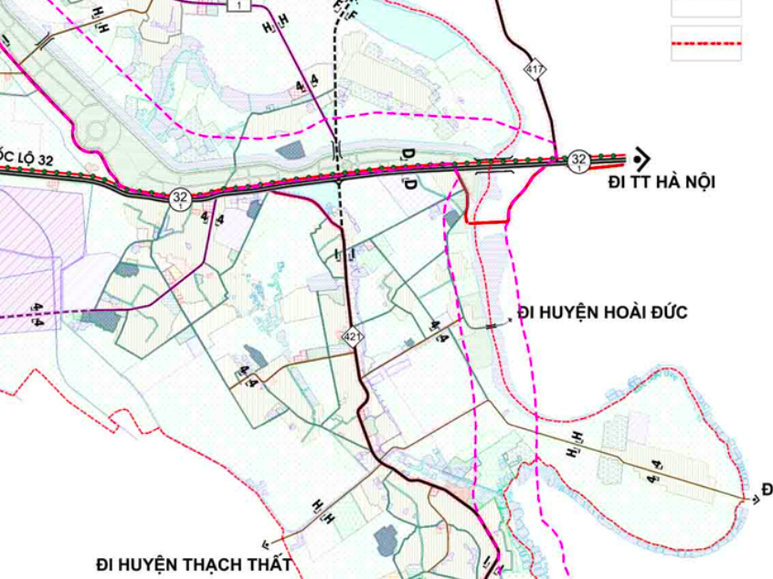 Bản đồ quy hoạch giao thông xã Hiệp Thuận