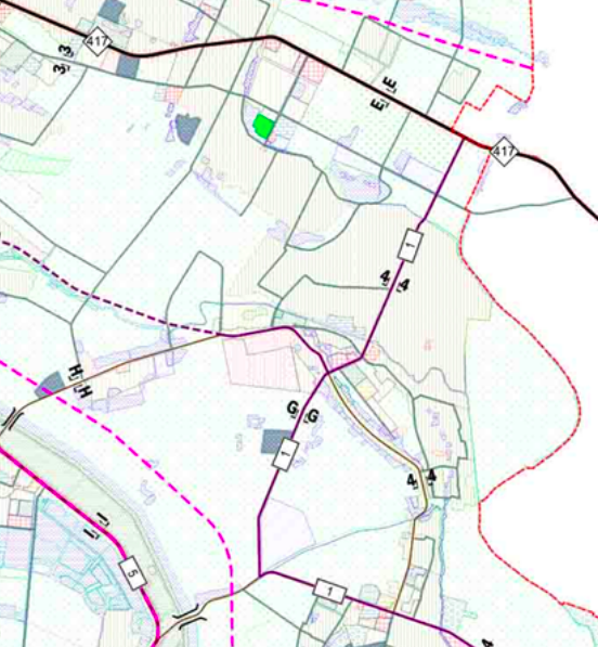 Bản đồ quy hoạch giao thông xã Hát Môn