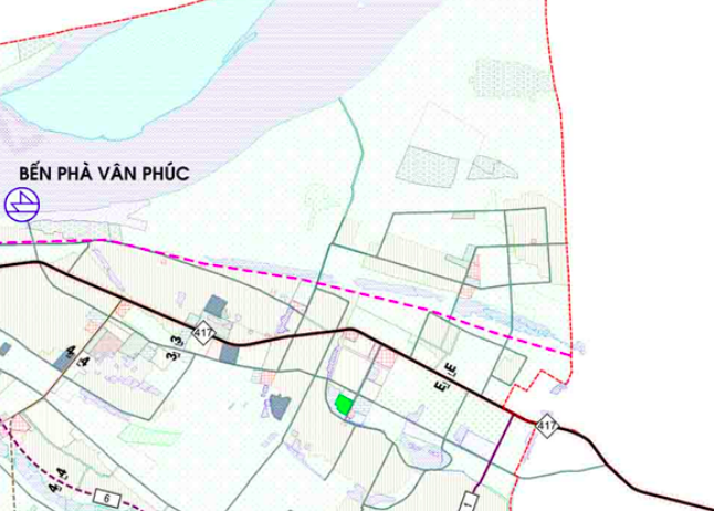 Bản đồ quy hoạch giao thông xã Vân Nam