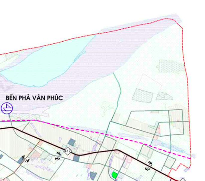 Bản đồ quy hoạch giao thông xã Vân Hà
