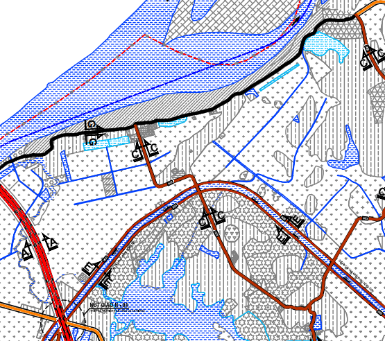 Bản đồ quy hoạch giao thông xã Tòng Bạt theo bản đồ quy hoạch chung xây dựng huyện Ba Vì đến năm 2030