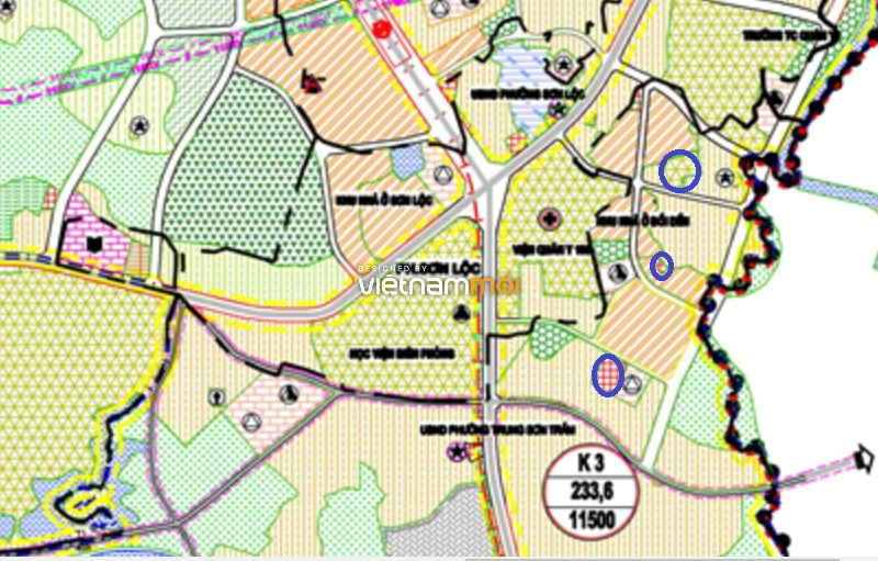 Một số khu đất dính quy hoạch của phường Trung Sơn Trầm được thể hiện trong bản đồ quy hoạch chung xây dựng thị xã Sơn Tây (lồng ghép đô thị vệ tinh Sơn Tây), thành phố Hà Nội đến năm 2030