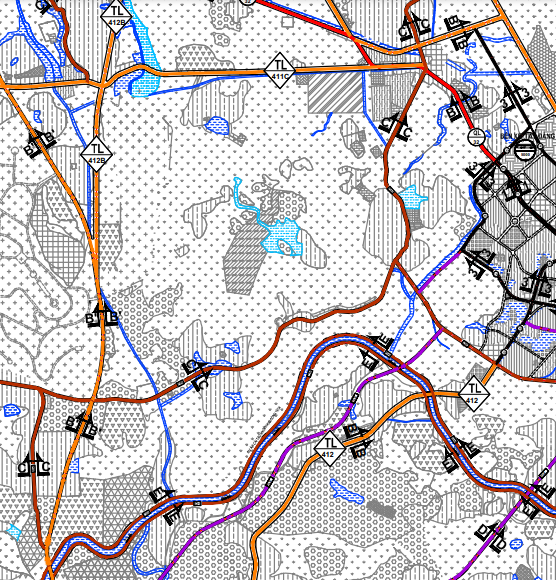 Bản đồ quy hoạch giao thông xã Vật Lại theo bản đồ quy hoạch chung xây dựng huyện Ba Vì đến năm 2030