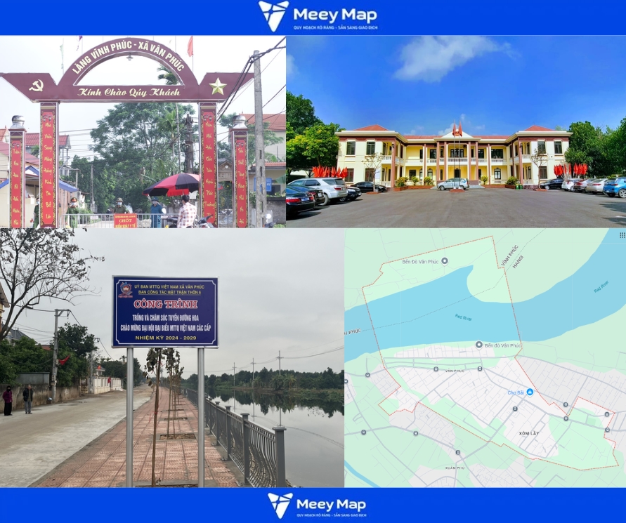Bản đồ quy hoạch xã Vân Phúc, Phúc Thọ, Hà Nội| Kế hoạch sử dụng đất 5 xã Vân Phúc, Phúc Thọ, Hà Nội