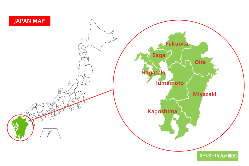 Bản đồ Vùng Kyushu