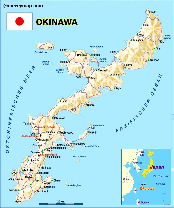 Bản đồ Vùng Okinawa