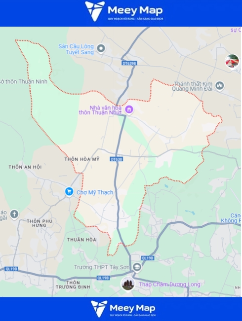 Bản đồ Quy Hoạch Huyện Tây Sơn, Bình Định| Kế hoạch sử dụng đất 6 Bản đồ Xã Bình Thuận, Huyện Tây Sơn