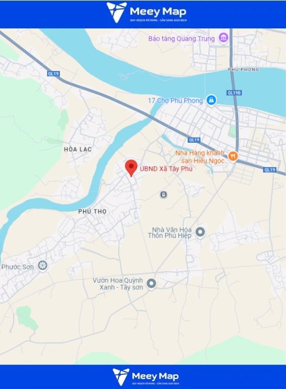 Bản đồ Quy Hoạch Huyện Tây Sơn, Bình Định| Kế hoạch sử dụng đất 11 Bản đồ Xã Tây Phú, Huyện Tây Sơn