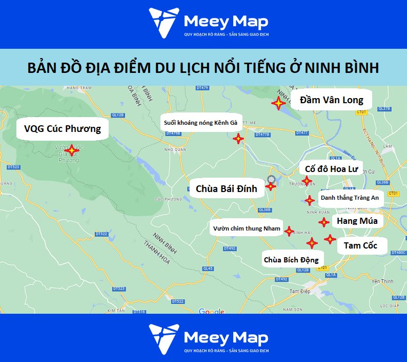 Bản đồ Miền Bắc, Việt Nam khổ lớn phóng to mới nhất 2025 33 Ban do du lich Ninh Binh 1