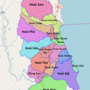Bản đồ quy hoạch thị xã Hoài Nhơn, tỉnh Bình Định|Quy hoạch Sử dụng Đất 13 Bản đồ hành chính thị xã Hoài Nhơn, Bình Định