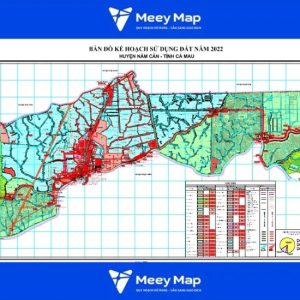 Bản đồ kế hoạch sử dụng đất huyện Năm Cấn, Tỉnh Cà Mau năm 2022