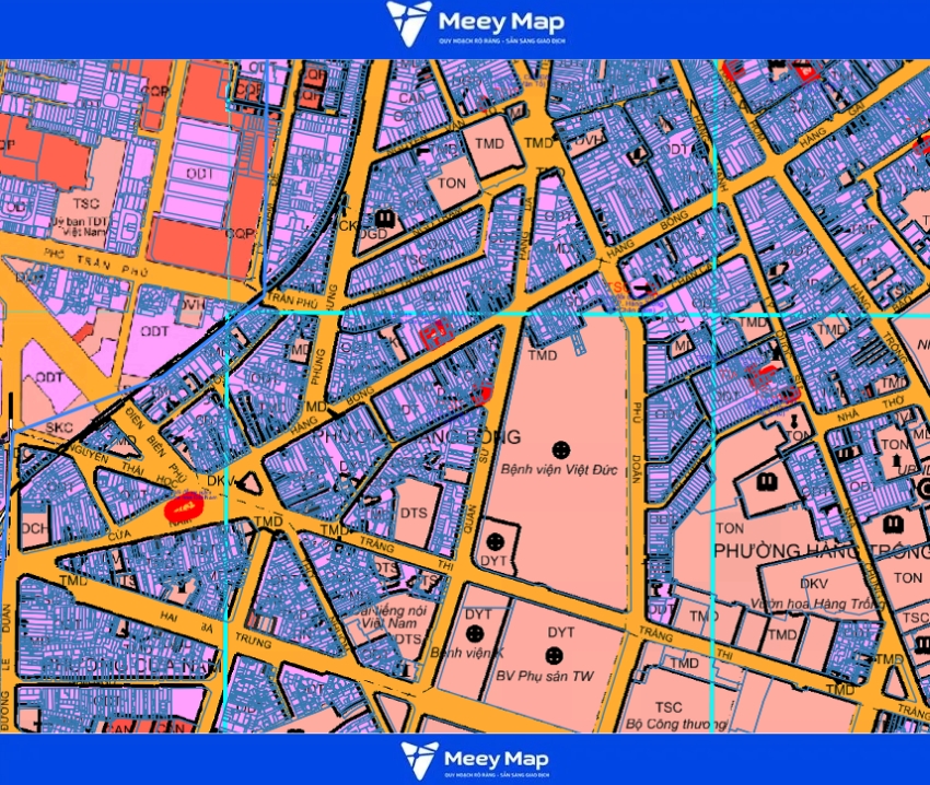 Bản đồ quy hoạch quận Hoàn Kiếm Hà Nội 2025| Kế hoạch sử dụng đất 41 Bản đồ quy hoạch Hàng Bông, Hoàn Kiếm