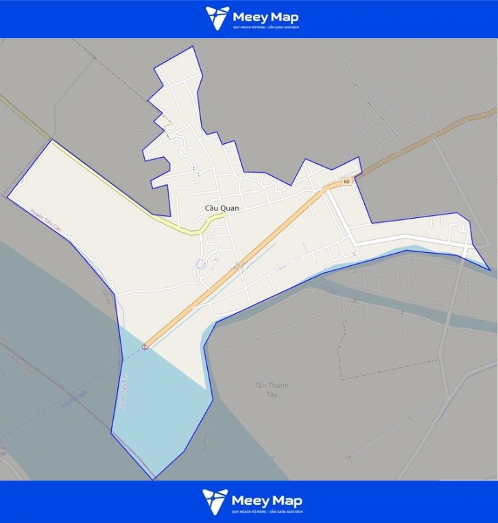 Bản đồ thị trấn Cầu Quan, Tiểu Cần