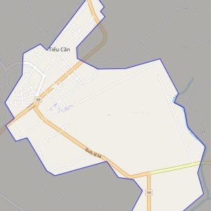 Bản đồ thị trấn Tiểu Cần