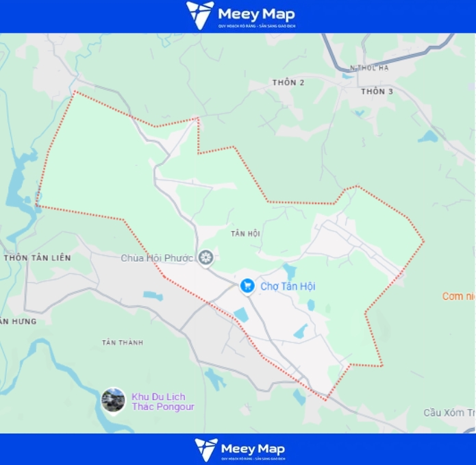 Bản đồ quy hoạch huyện Đức Trọng, tỉnh Lâm Đồng mới nhất 2024 16 Bản đồ xã Tân Hội, huyện Đức Trọng