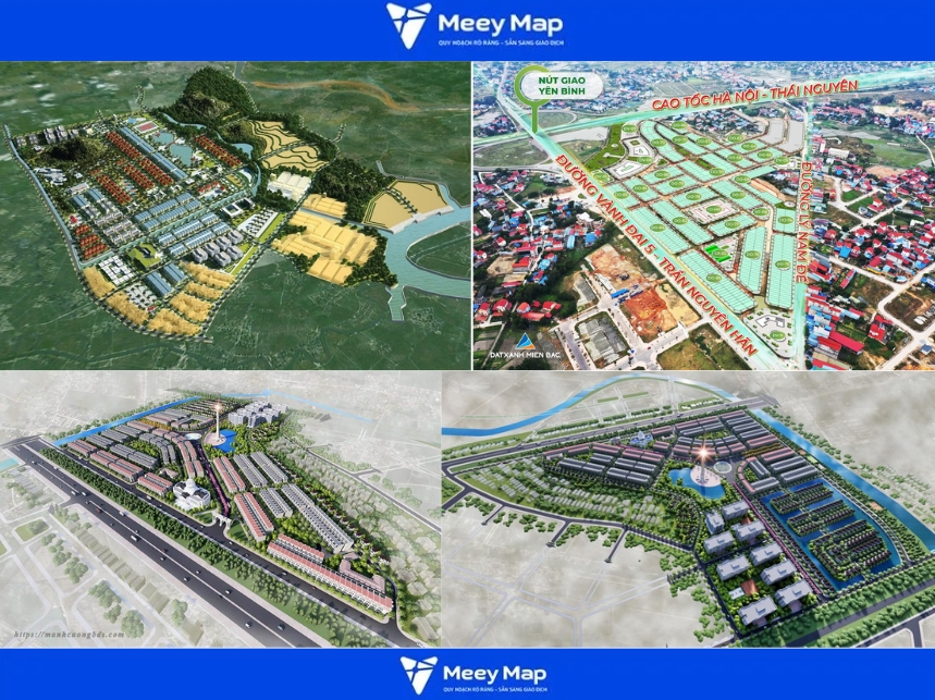 Tìm đường Ngã Tư Sông Công, Phổ Yên, Thái Nguyên 10 Khu đô thị Yên Bình Thái Nguyên