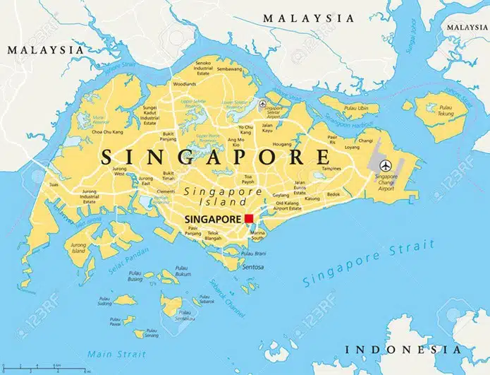 bản đồ Singapore