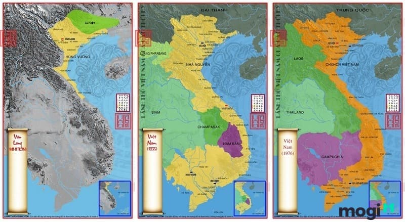 Bản đồ Việt Nam qua các thời kỳ