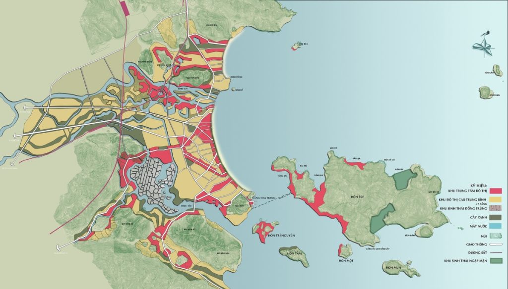 Bản đồ quy hoạch thành phố Nha Trang, Khánh Hòa năm 2024| Kế hoạch sử dụng đất 1 Không gian đô thị thành phố nha trang