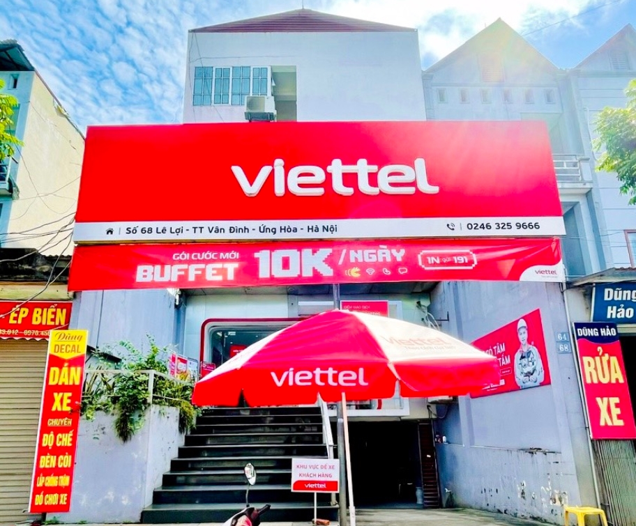 Cửa hàng Viettel huyện Ứng Hòa