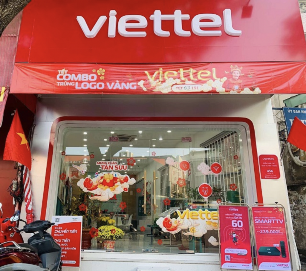 Cua hang giao dich Viettel Dac thu Vinh Bao