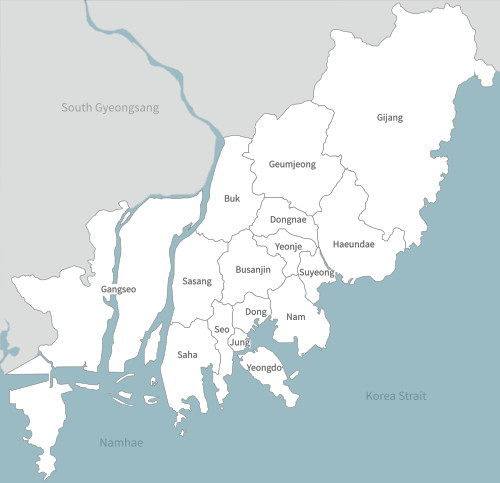 Bản đồ Hàn Quốc khổ lớn phóng to 2025 5 Bản đồ Busan Hàn Quốc