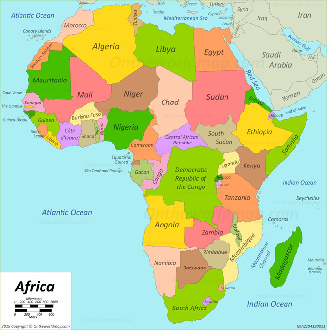 Bản Đồ châu Phi | Bản đồ Trái Đất 3D, Click vào ảnh để xem bản đồ thế giới Phóng to khổ lớn