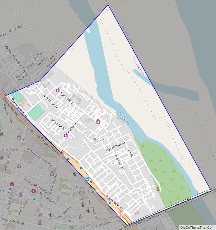 Bản đồ Phường Phúc Xá, quận Ba Đình | Bản đồ, Quần, Giao thông